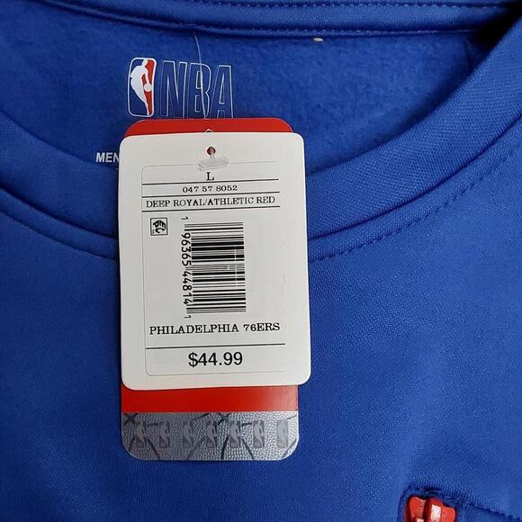 Men's Philadelphia 76ers Fleece Lined Sweatshirt | NBA | Large - Picture 8 of 11